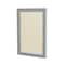 Ghent Enclosed Bulletin Board, 1 Door, Vinyl, 3 ft H x 2 ft W, Ivory PA13624VX-185 - alternate 1